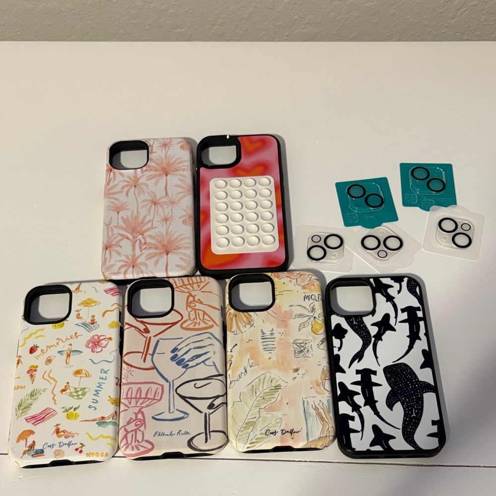 Stylish Phone Case Set - Multi-Color Designs